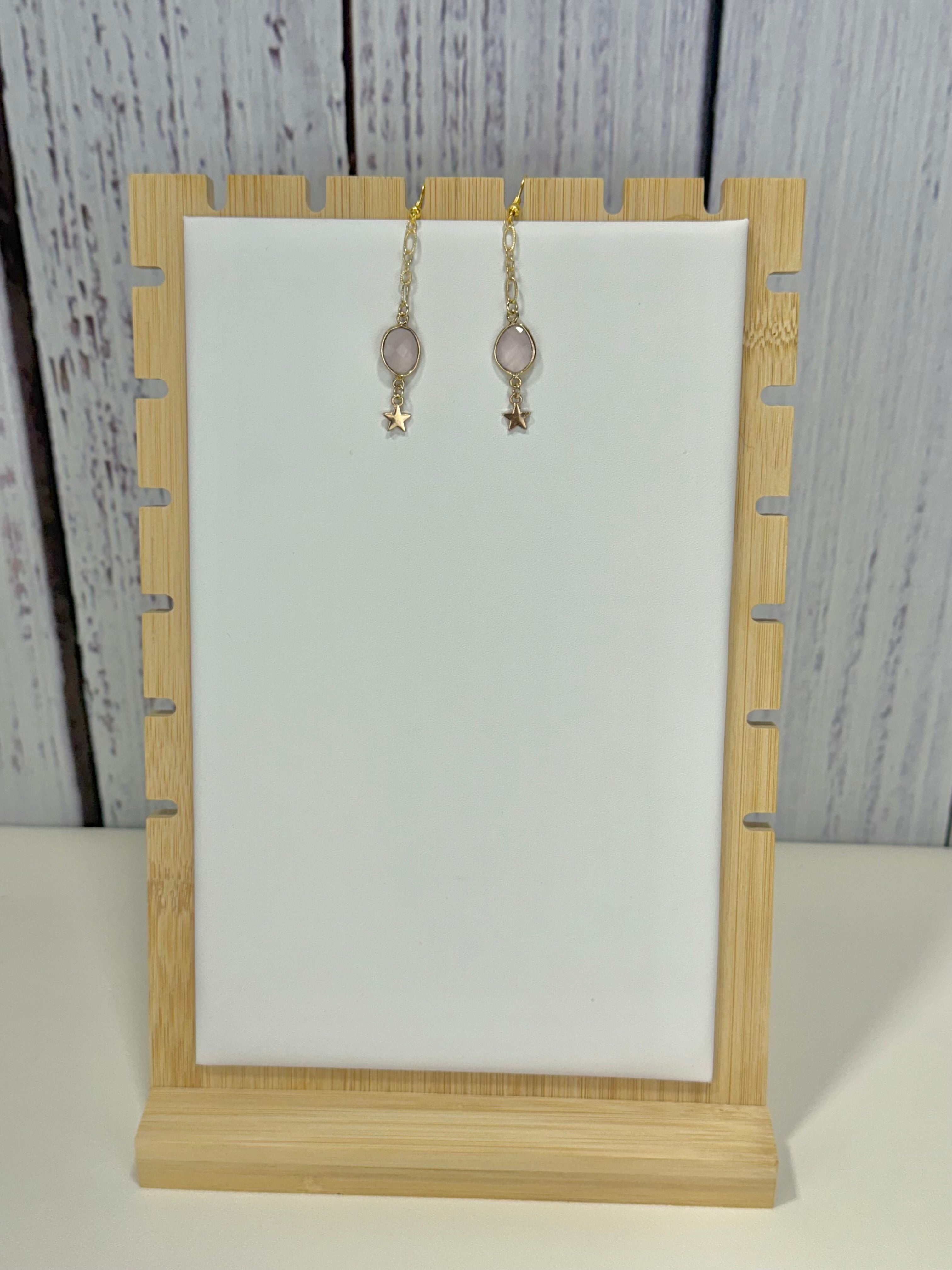 Rose Quartz pendant Earrings