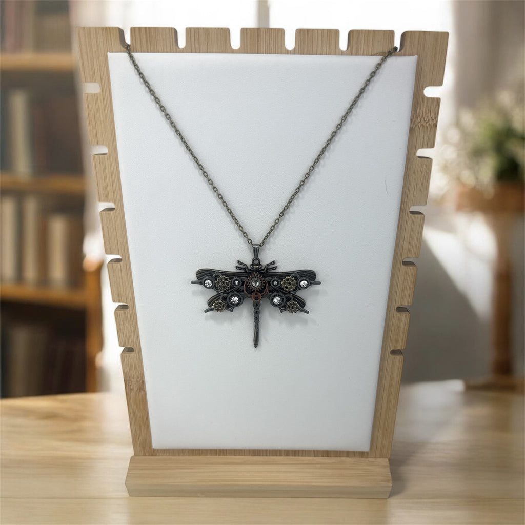 Steampunk dragonfly necklace